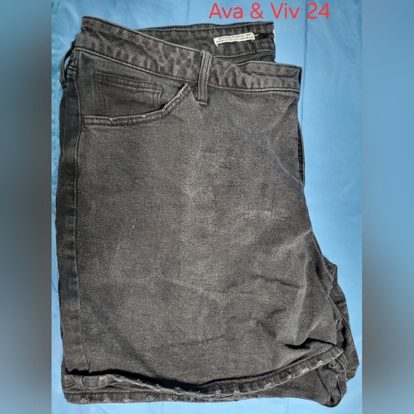 Ava & Viv Pants - Ava & Viv Black Jean Shorts